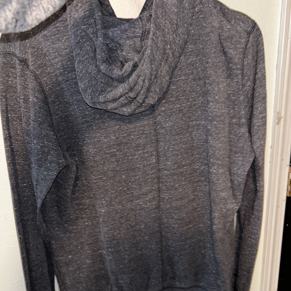 Nike Charcoal Cowl Neck Sweater Relaxed Fit Knit
